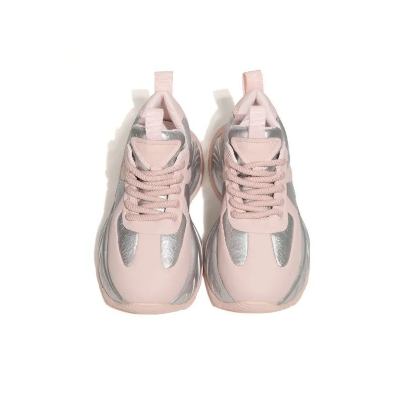XIAOFAMIAO Wear Resistant Height Increasing Low Top Chunky Sneakers Women's-3