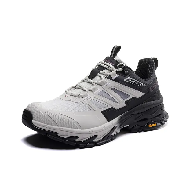 TOREAD Anti-Slip Wear-Resistant Low-Top Trekking Shoes Women's Gray Black-0