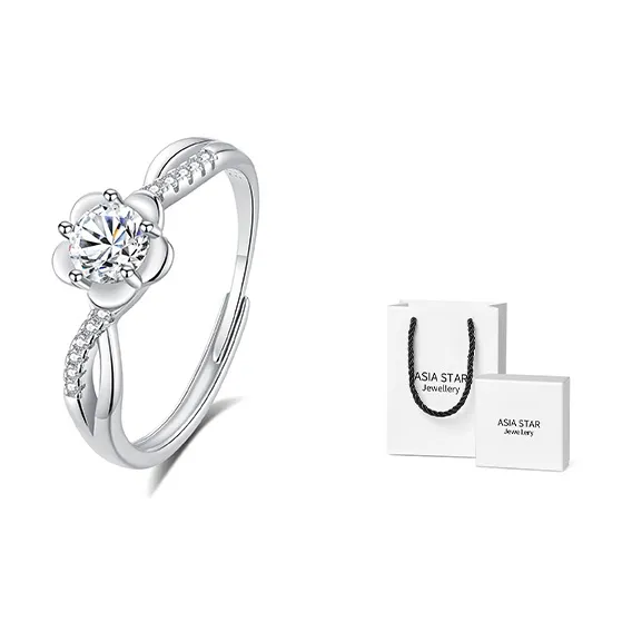 Asia Star 925 Sterling Silver Rings Women's-1