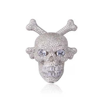 APORRO 925 Sterling Silver Pendants Unisex White Gold
