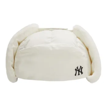 MLB New York Yankees Polyester Trapper Hat Earflap Hat Unisex White