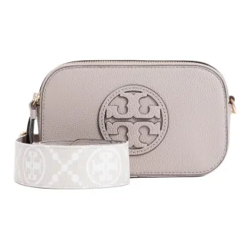 TORY BURCH Miller Pebble Leather Shoulder Bag, Crossbody Bag Mini Women's Clay