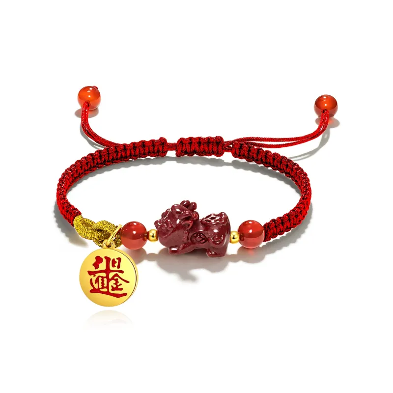 Jodie&Kevin The God Of Wealth Ancestral Court Joint Name Agate Bracelets Unisex-0