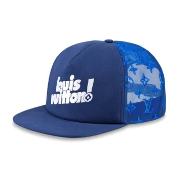 LOUIS VUITTON Everyday Lv Embroidered Mesh Cap