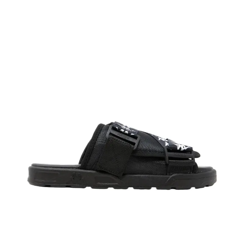 Kappa Strap Sandals Low Heel < 3cm Unisex Black-1