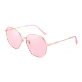Gold Frame with Transparent Red Lens