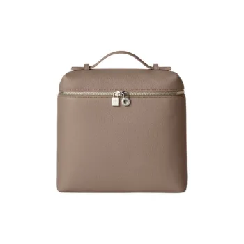 Loro Piana Calfskin Backpack Women's Warm Milk Scented