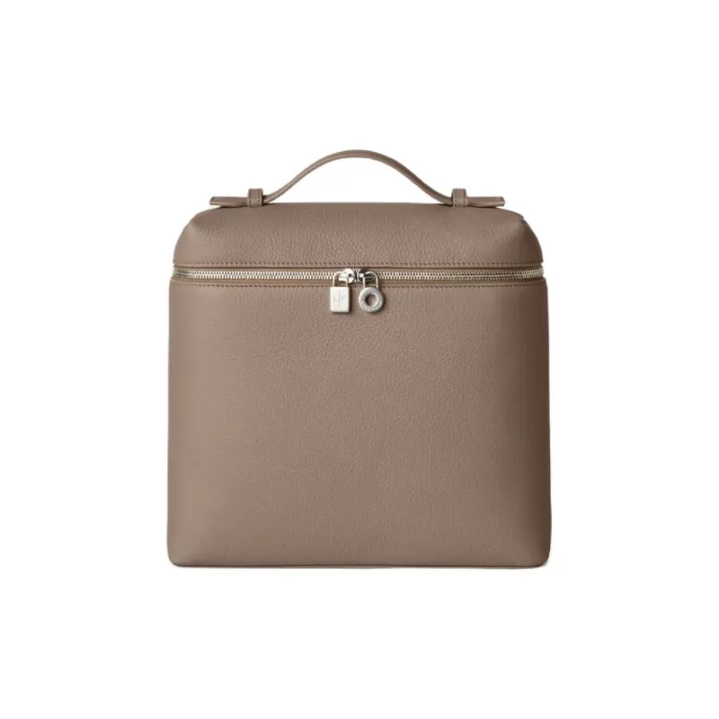 Loro Piana Calfskin Backpack Women's Warm Milk Scented-0