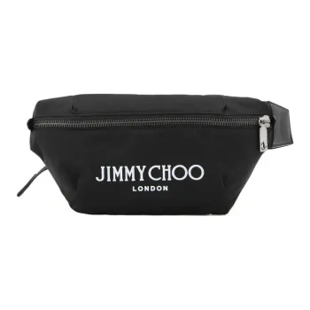 Jimmy Choo Leather Fanny Pack Men's Black