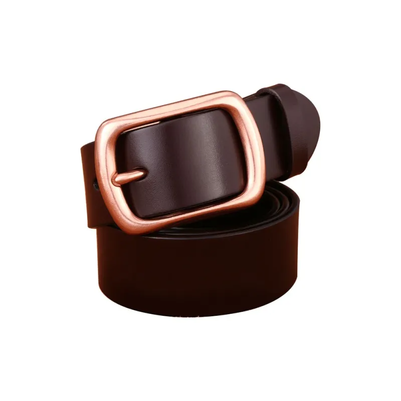 Cows Reign Top Grain Cow Leather Leather Belts Men's Width 3.7cm-0