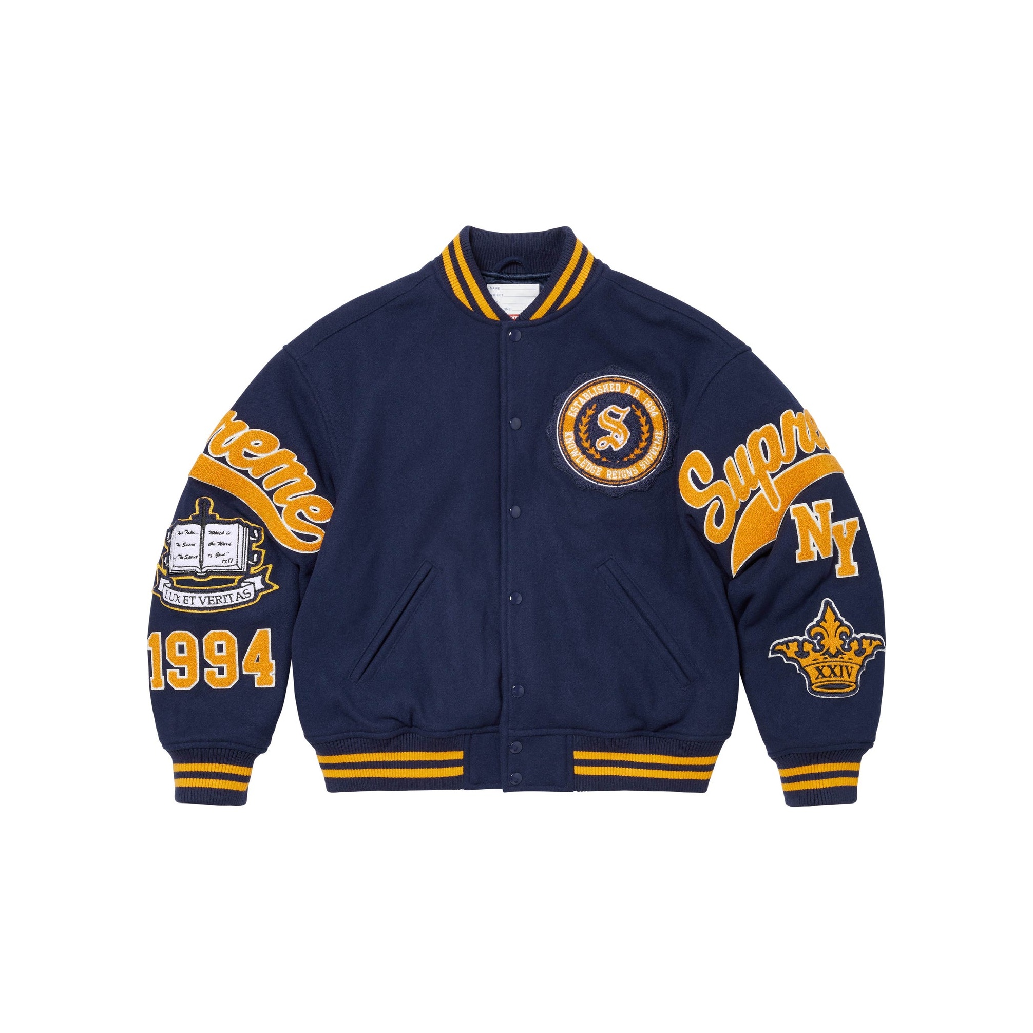 19AW Supreme Team スタジャン Supreme スタジャンTeam Varsity Jacket 19aw