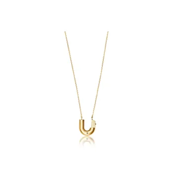 LOUIS VUITTON Lv & Me Necklace Letter U