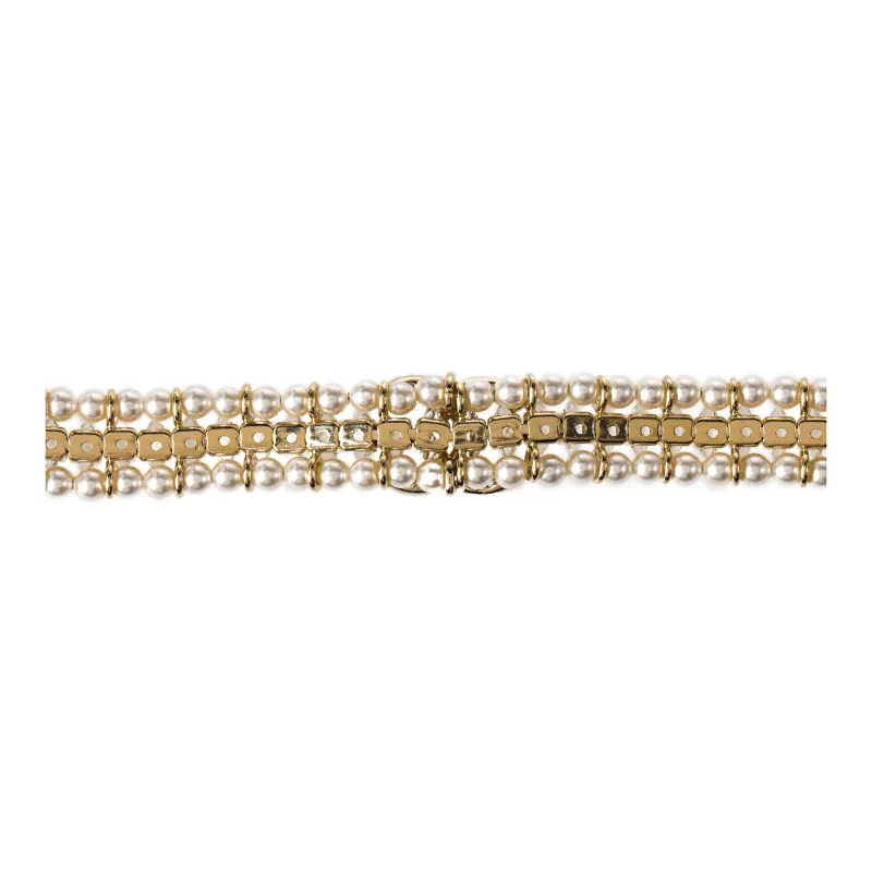 CHANEL Metal Necklaces Metal Necklaces Women's White-5