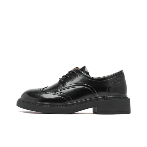 AGSDON Casual Single Shoes 3.5cm Women's Black