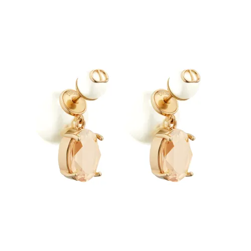 DIOR Metal Earrings Women's Gold