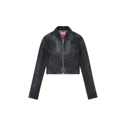 DIESEL Denim Jackets Women's Black