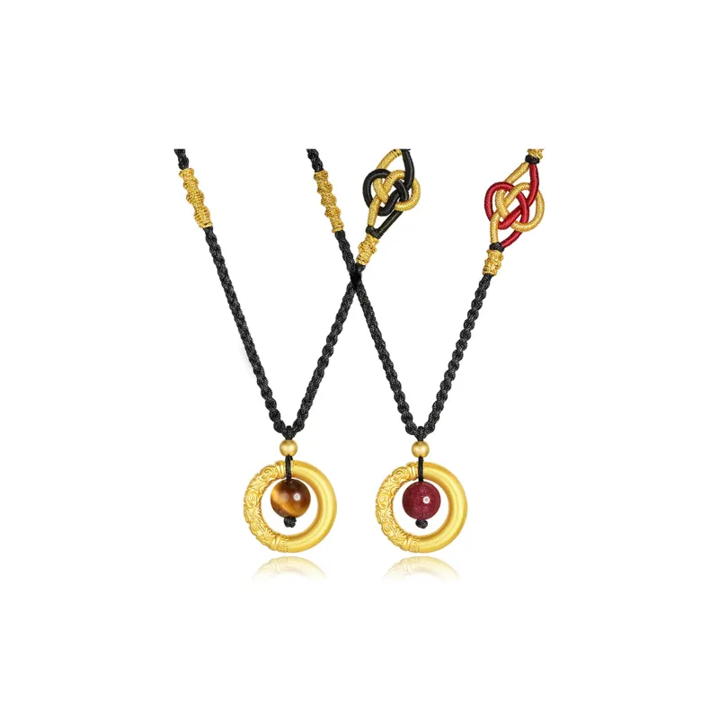 HOLLY RYAN Reconstructed Cinnabar Wealth Attracting Fortune Bringing Water Dispersing Necklace Unisex-2