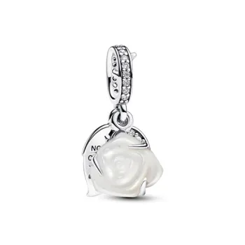Pandora 925 Silver Zircon Pearl Charms / Pendants Women's Silver
