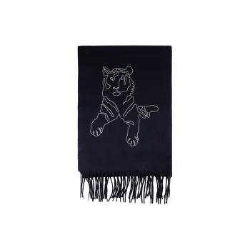 HERMES Cashmere Knit Scarves Unisex