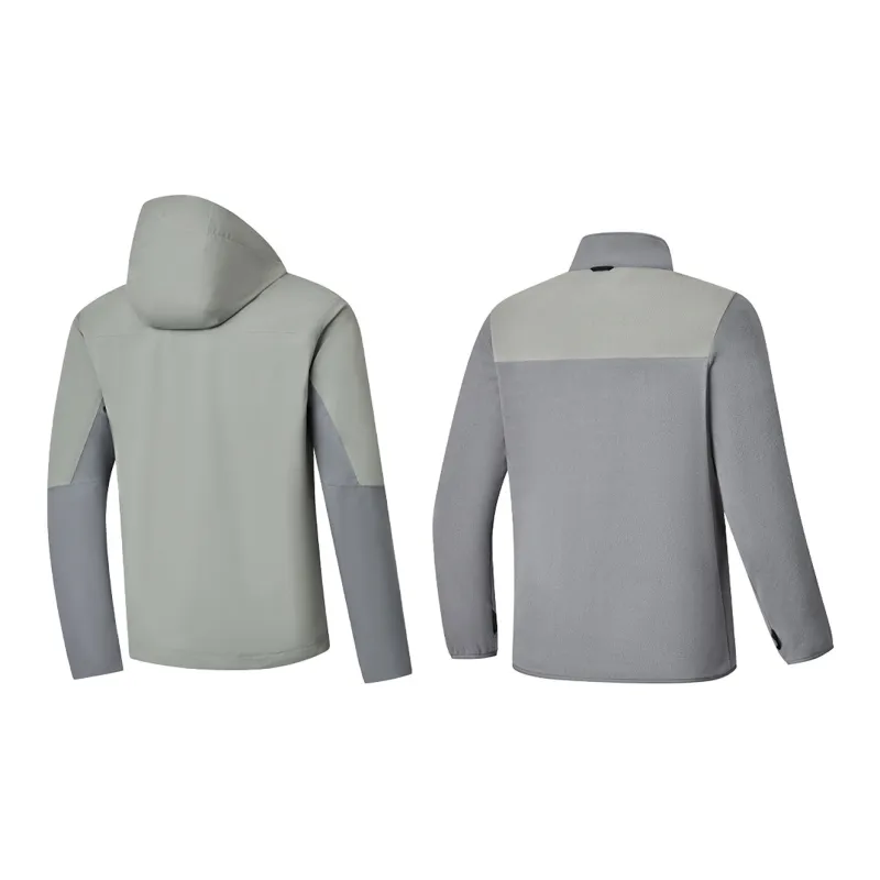 QIAODAN Mountain God Series Windbreaker Jackets Men Wander Gray-1