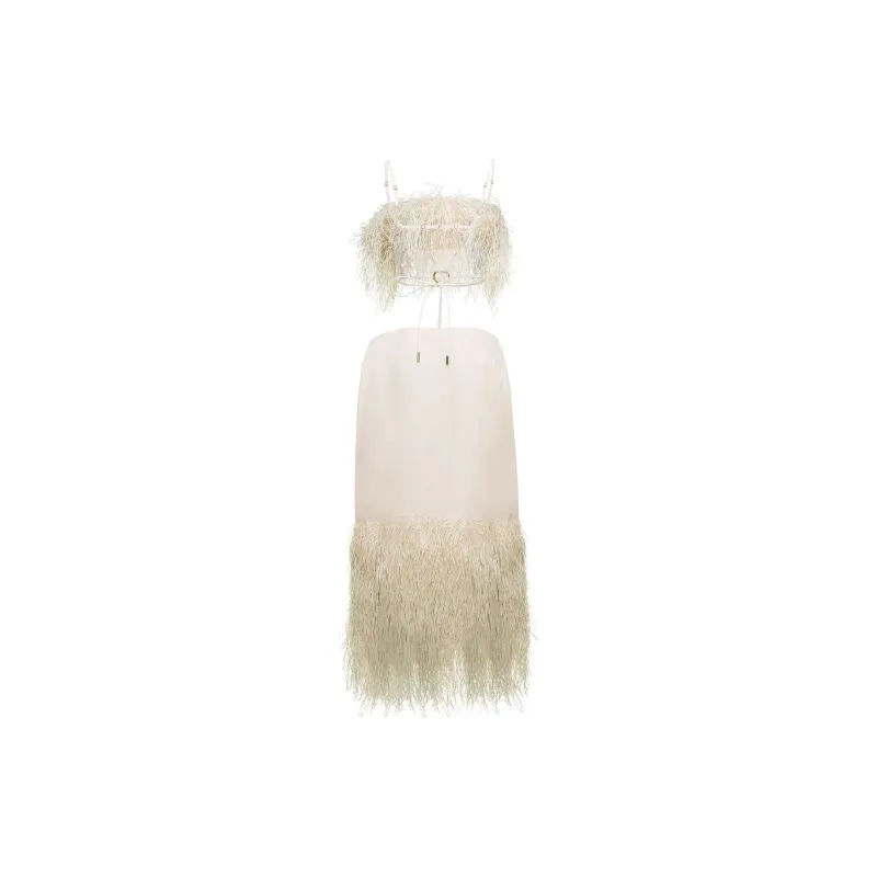 Jacquemus La Robe Raphia Cut Out Open Back Midi Dress-1