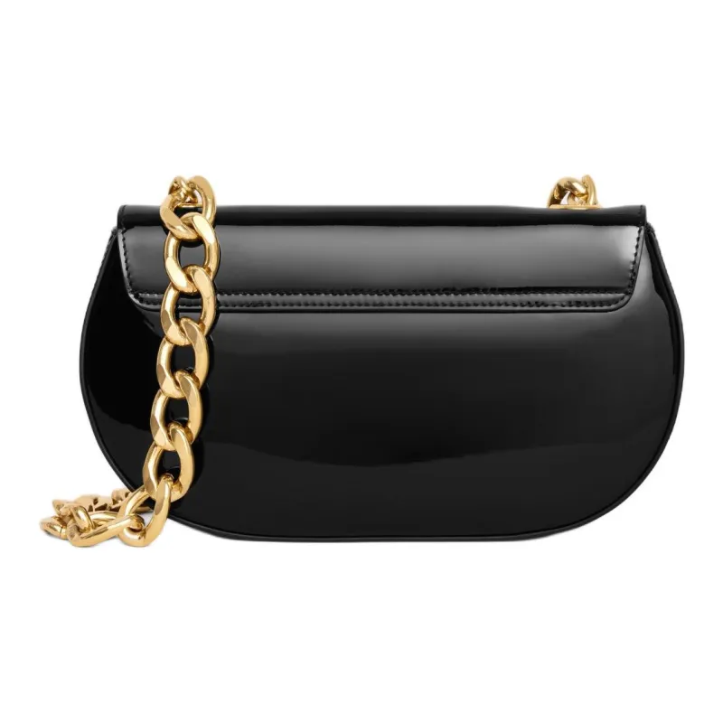 CELINE Besace Talulah In Patent Calfskin Shoulder Bag Women's Black-2