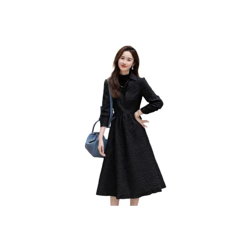 Dme Long-Sleeved Dresses Women's Black