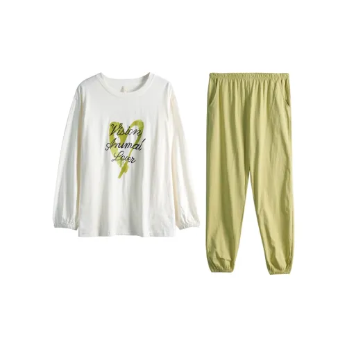 Dorame Pajama Set Women's White