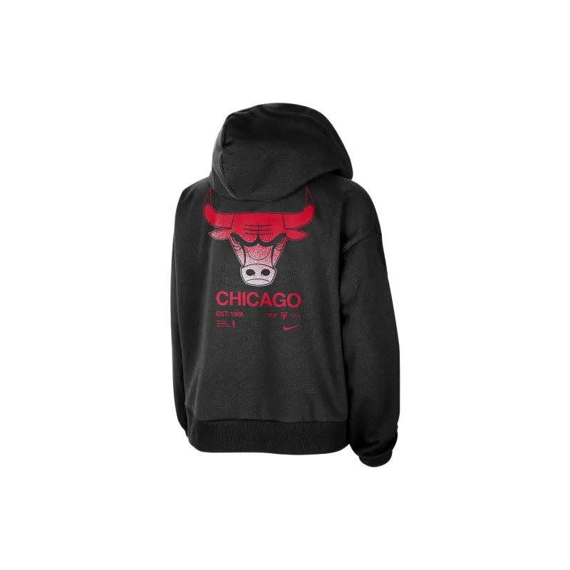 Nike Chicago Bulls Standard Issue Women's Nike Dri FIT Nba Pullover Hoodie-1