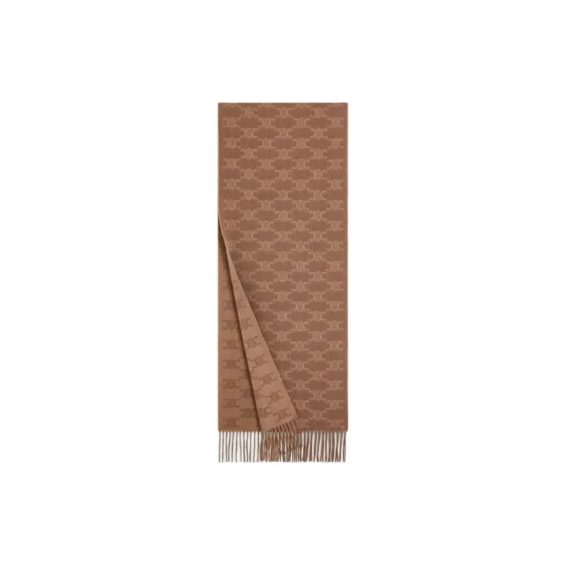CELINE Scarf In Monogram Cashmere-1