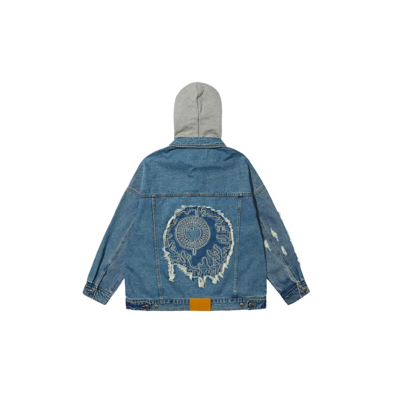Mishkanyc Denim Jacket Men's Medium Blue-1