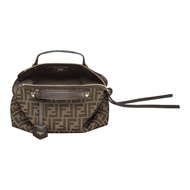 FENDI By The Way Series Polyester Handbag Medium Size Women's Brown-4