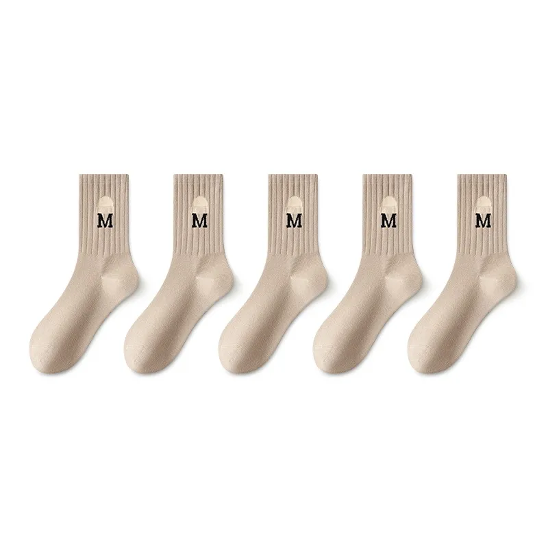 SALOATO Mid Calf Socks Women's 5 Pack-11