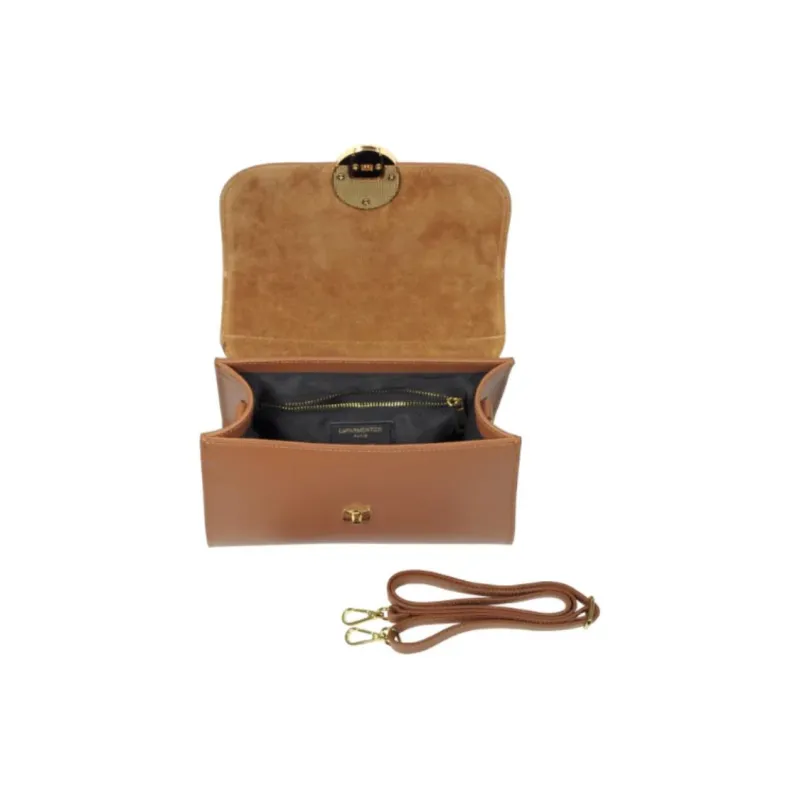 Le Parmentier Genuine Leather Shoulder Bag Crossbody Bag Handbag Regular Women's Cognac-2