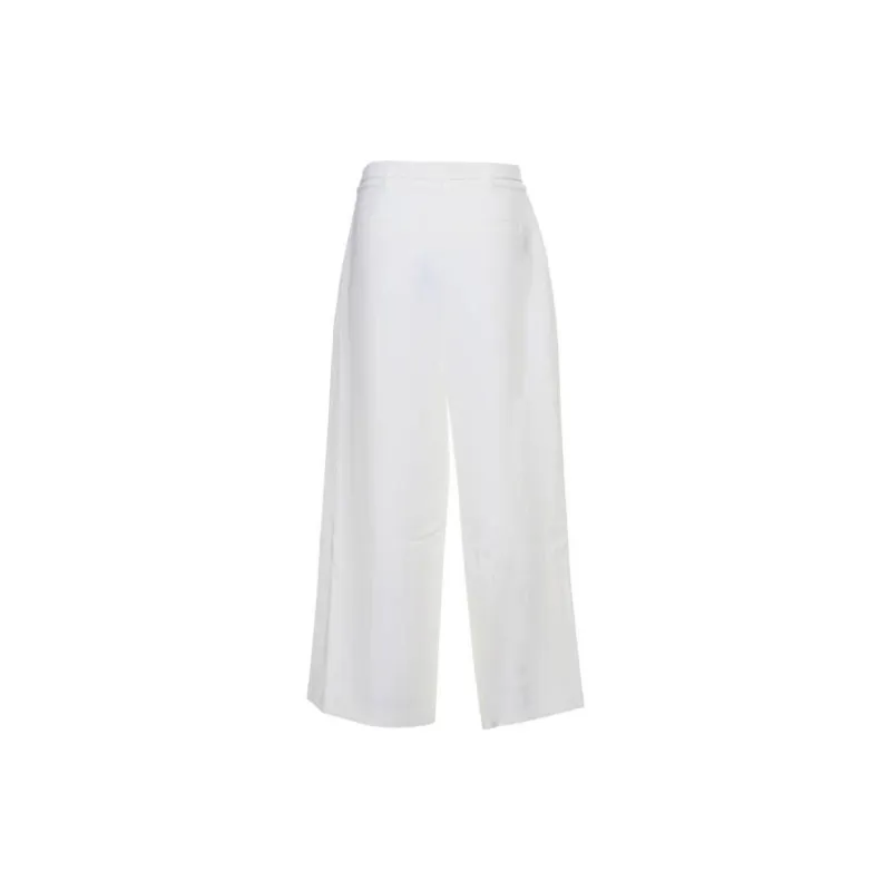 MICHAEL KORS Logo Plaque Wide-Leg Trousers-1