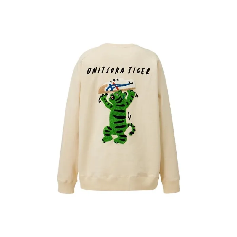 Onitsuka Tiger Sweatshirt Unisex Beige-1