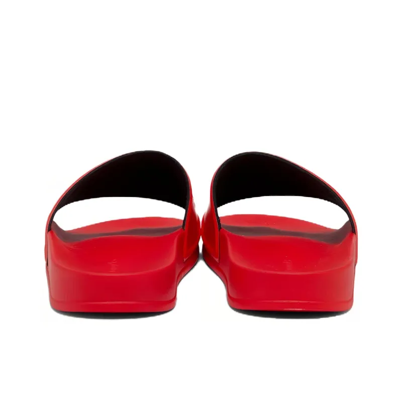 PALM ANGELS Pool Slides Red White-3