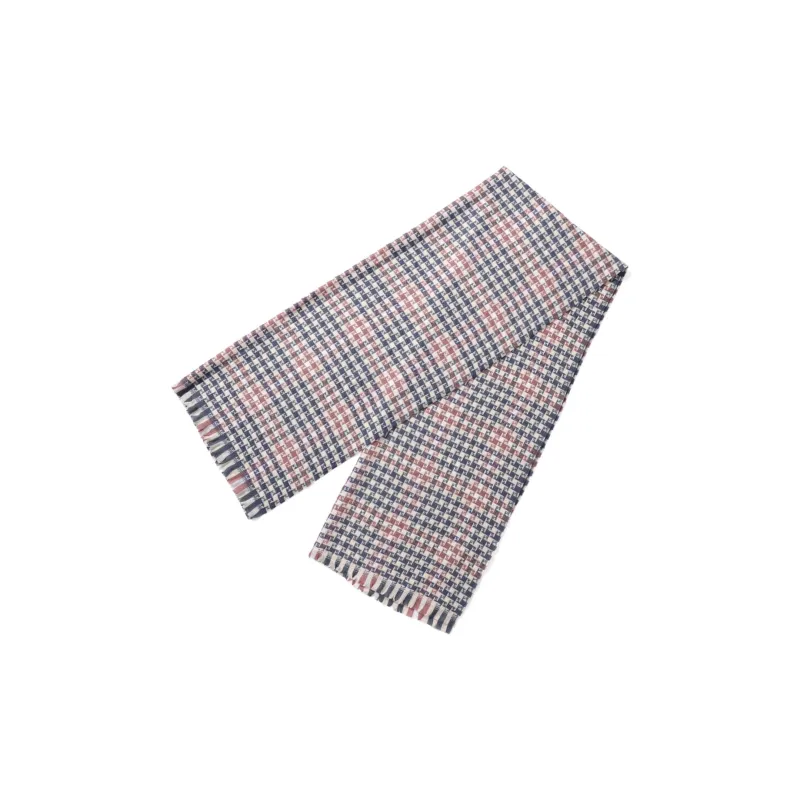 XXOFF Knit Scarves Unisex Light Pink Blue-3
