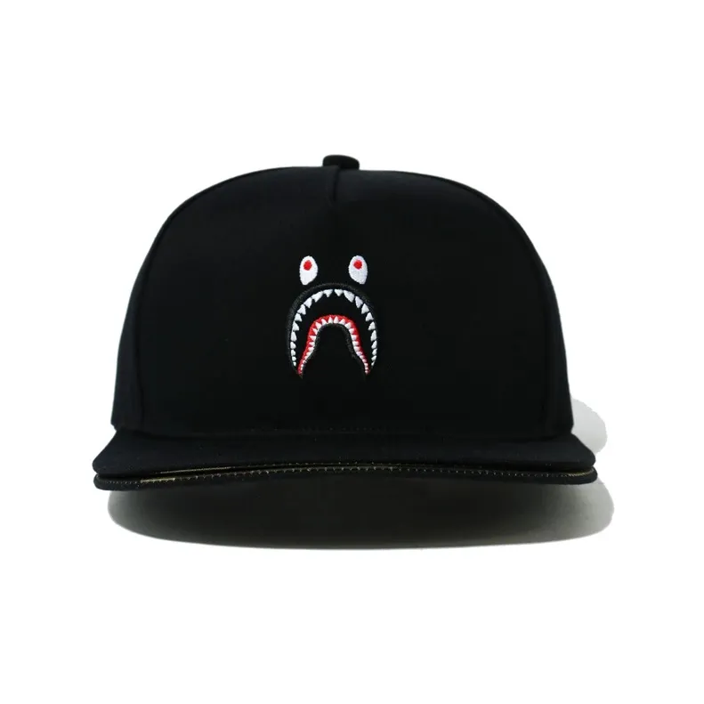 A BATHING APE Double Visor Shark Snapback Cap-0