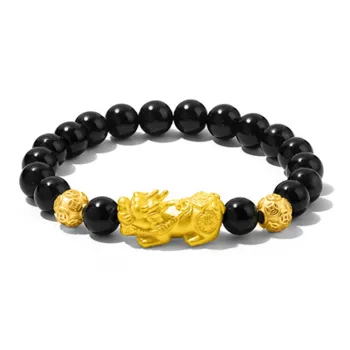 OGDAID S999 Fine Silver Jade Bracelets Unisex Agate