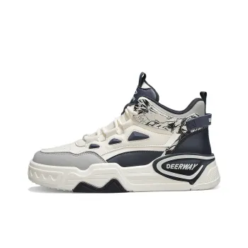 DEERWAY Cushioning Wear Resistant High Top Platform Sports Skateboard Shoes Men's