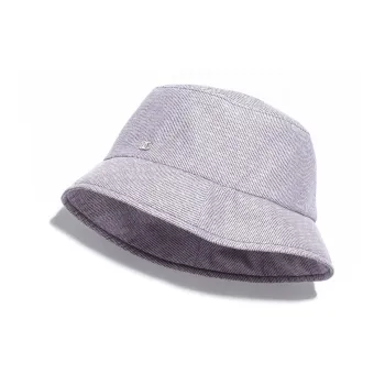 CHANEL Cotton Bucket Hats Women's Purple
