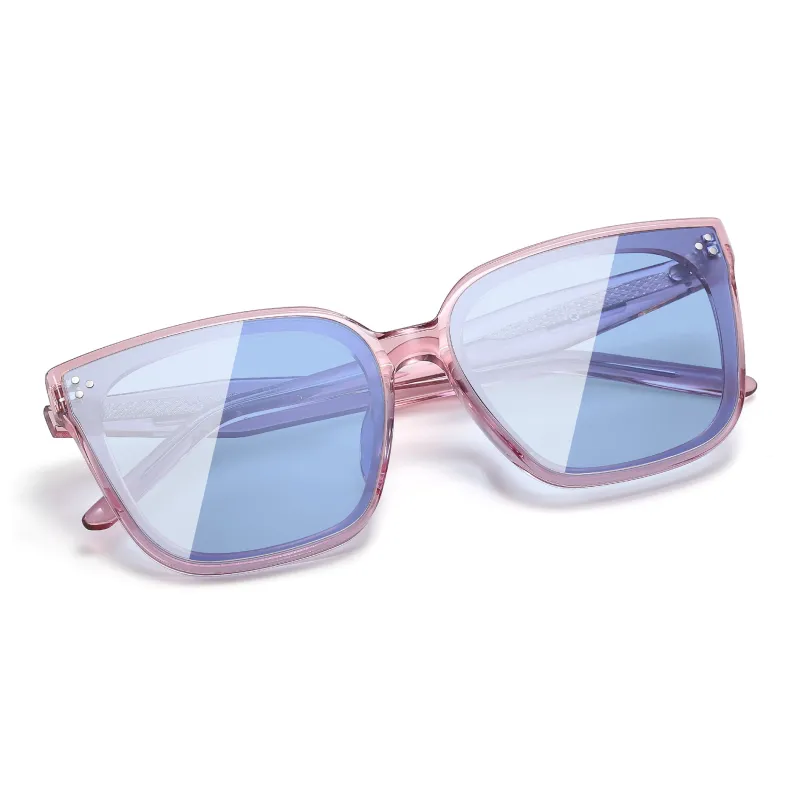 PULAIS Plate Alloy Frame Square Sunglasses Unisex-8