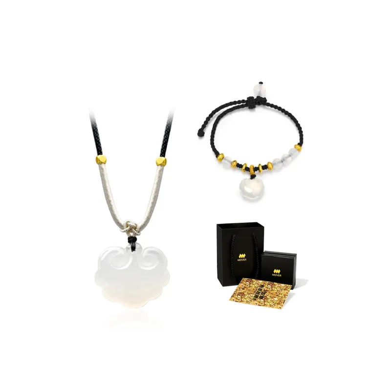 MOVER Chalcedony Jade Necklaces Unisex-11