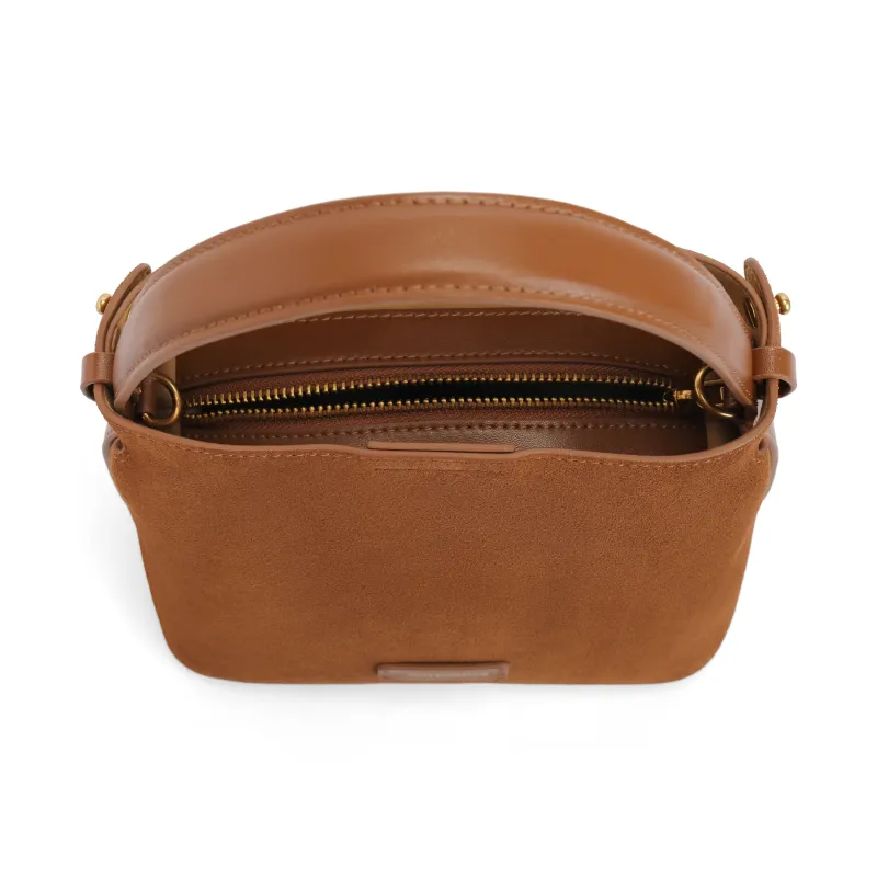BELLE Cow Leather Crossbody Bag Trumpets Women's-32