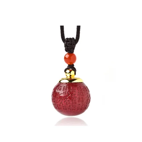 Lingfei Cinnabar Pendants Women's