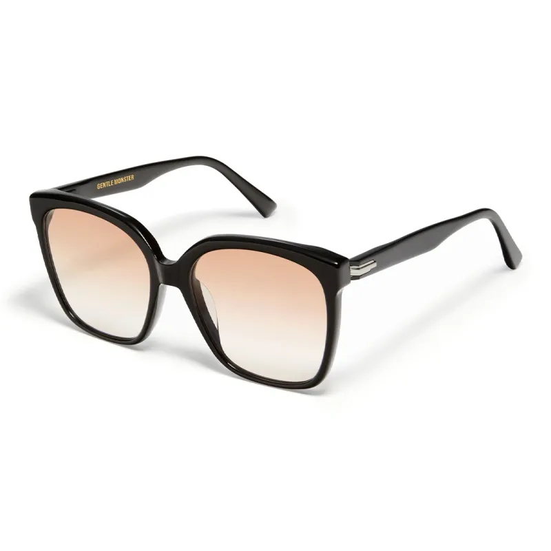 GENTLE MONSTER Plate Frame Square Sunglasses Unisex Black-0
