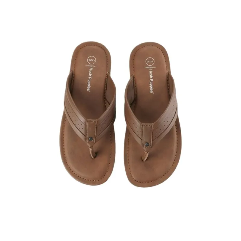 Hush Puppies Flip Flops Men's Brown-4