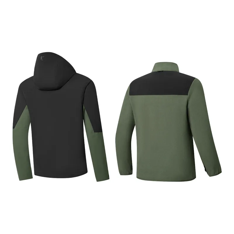 QIAODAN Mountain God Series Windbreaker Jackets Men Chalcedony Green-1