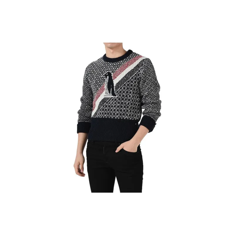THOM BROWNE· Sweater Men's Gray-1